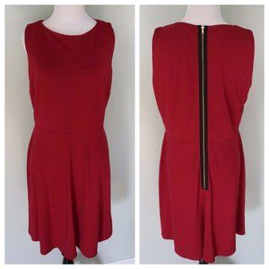 DONNA MORGAN Anthropologie Red Stretch Dress